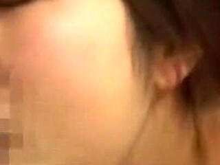 Young Asian Wife Rides Lover While Sucking Thick Dildo