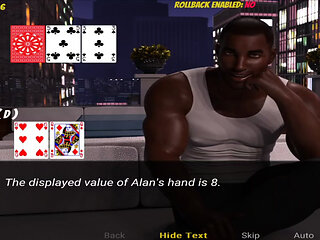 Losing the poker bet to my dad's best friend.
