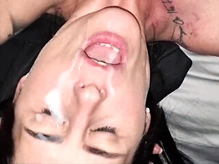 Messy Facial Compilation for Mature MILF