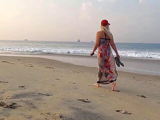 Mature Blonde Wife Enjoys Sex in Stockings