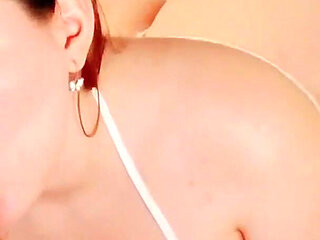 Cute Red-haired Girl with Pale Skin Likes to Caress You with Long Nails