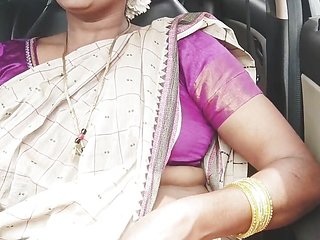 Telugu aunty stepson in law car sex part - 1, telugu di...