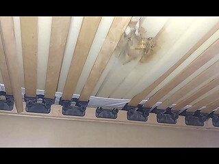I fuck the mattress and masturbate until I ejaculate on it