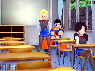 Android 18 Seduces Gohan at the University - Dragon Ball Zex Series
