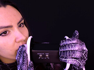 ASMR Ear Eating Licking Spider Girl Cosplay