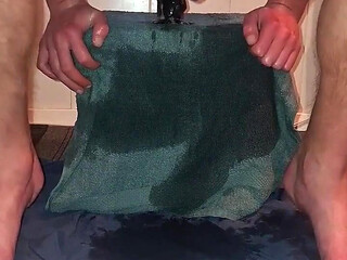Hot Solo Male Riding His Toy Till Orgasm