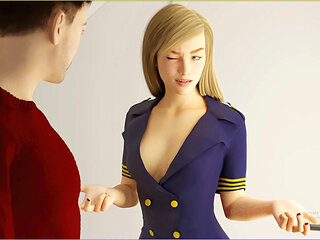 Horny 18 Plus Stewardess Loves Riding My Cock in Flight