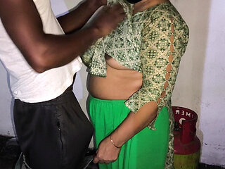 My Stepaunty Was Cutting Vegetables so I Hugged Her and Started Fucking Her in the Ass