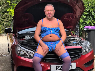 Having Fun Whilst Cumming on My Car