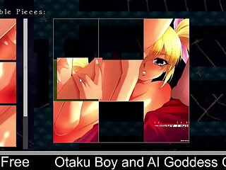Otaku Boy and AI Goddess Girl