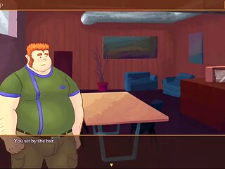 Chubby Young Man Takes Bareback Pounding from Lumberjack in Cabin