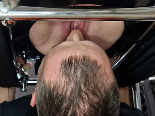 Cheating lady is going to degraded her slave-hubby once again