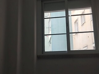 Guy with big dick in girlfriend'_s bed who traveled