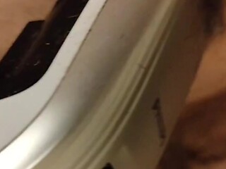 Less hairy dick gets shaved for solo fun
