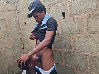 Horny Black Twinks Risk Their Life in Abandoned House