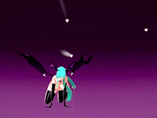 Morrigan Aensland Nude Dance and Sex Hentai Darkstalkers Mmd 3D Clear Blue Hair (CLIP)