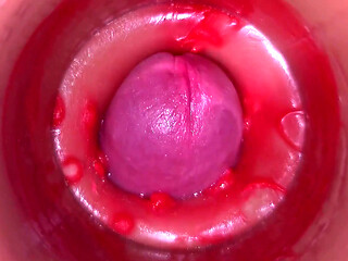 Camera in Vagina, Cervix POV, Creampie