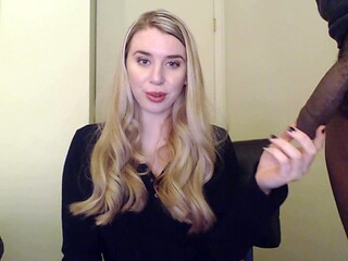 Handjob loving mature blonde wanking big cock