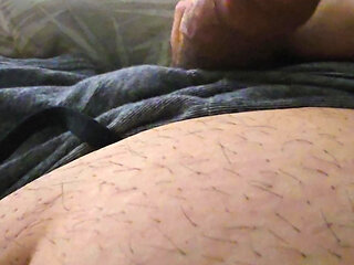 Step mom hand pulled out step son dick and handjob without shame