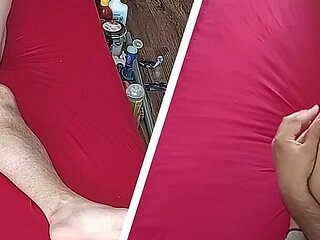 Blowjob with Amateur Wife, Hairy Pussy, Big Ass. Sensual Massage of a Hot Couple with Oil on the Body.