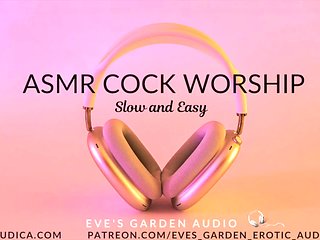 ASMR Cock Worship - Slow and Easy - Erotic Audio by Eves Garden