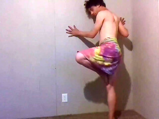 Trying Clothes Playing, Dressing and Undressing - Tye Dye T-shirt Pt 15
