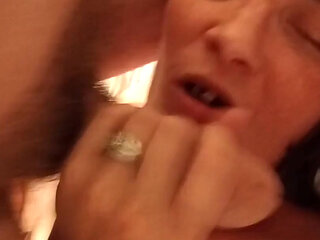 Face fuck with ass play