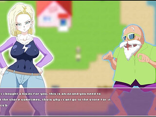 Android Quest for the Balls - Dragon Ball Part 1 - Android 18 Having Fun
