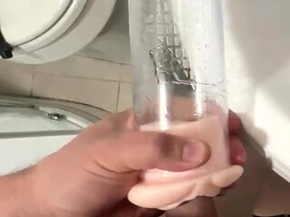 Masturbation penis pump big load