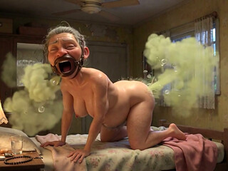 90 Year Old Granny Farting Loud & Smelly in Bedroom