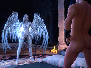 Horny Hot Battle Angel Rides Dick Cowgirl