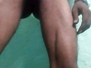 Masturbating