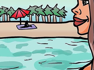 Curvy Wife Cheats on Her Husband While on Vacation