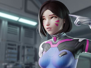 D.va - Pop Star Contract BBC 3D Overwatch Porn