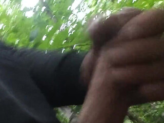 Cumshot at the Bus Stop