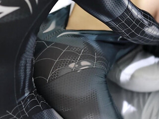 big ass asian girl cosplay spiderman fuck until cum inside