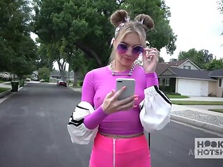 Pink-Dressed Hoe Tiffany Watson Gets Her Equally Pink Ass Fucked