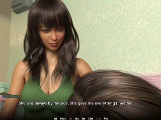 Big-boobed mom finally back together in summertime saga fun