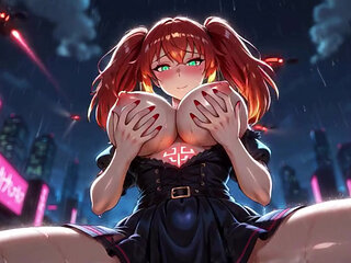 Neon Nymph's Naughty Night Street Tease