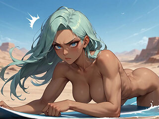 Sun-drenched Desert Coffee Break: Solo Curves