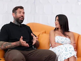 Brandy Ate Sushi off the Biggest Cock She's Ever Seen!