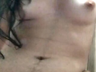 Lonely Latina rubs toy in naked solitude