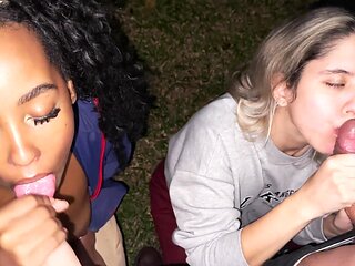 Amateur foursome: Peter & Stephanie get down with Ebony and Scarlett