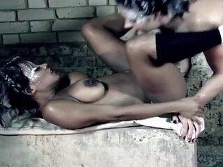 Ebony MILF and Her French BFF Having Fun Time While He Wanks