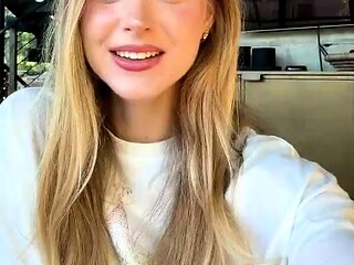 Blonde teen Sierras first erotic masturbation video