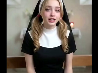 Fantasias IA - Monja de 18 a&ntilde_os pura y virgen quiere tener su primera experiencia sexual y me permite que le haga todo lo que quiera en el co&ntilde_o y el culo y que me corra en su boca, en espa&ntilde_ol