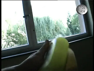 MILF slut suck dick in the bathroom