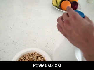 PovMum  -  Stepmom Nurses And Fixes His Boner- Brooklyn Chase