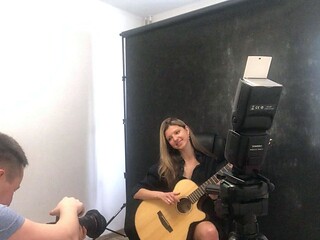 Amateur blonde European immature fucking boyfriend on webcam