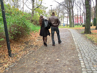 Stunning MILF gets pleasured indoor and outdoor